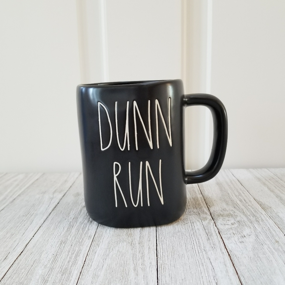Rae Dunn DUNN RUN Black Mug
